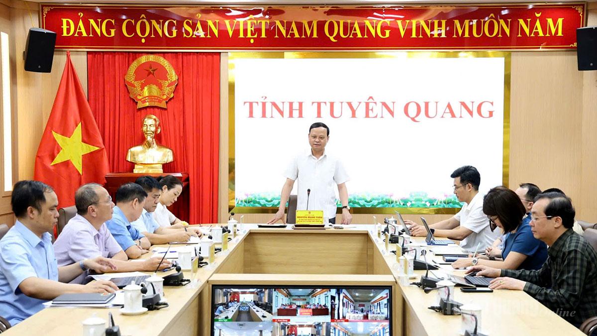 Phó Chủ tịch UBND tỉnh Nguyễn Mạnh Tuấn làm việc với các xã về định hướng phát triển kinh tế - xã hội giai đoạn 2026 – 2030